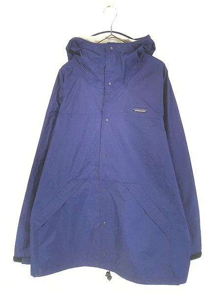 古着 80-90s Patagonia スナップ ボタン 防水 ナイロン ジャケット パーカー XL 古着