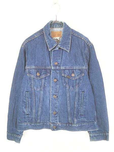 古着 70-80s Sears ROEBUCKS 濃紺 ブルー デニム トラッカー ジャケット Gジャン 42R