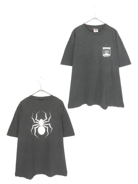 古着 90s USA製 POISON SPIDER BICYCLES クモ スパイダー ウェブ Tシャツ XL 古着
