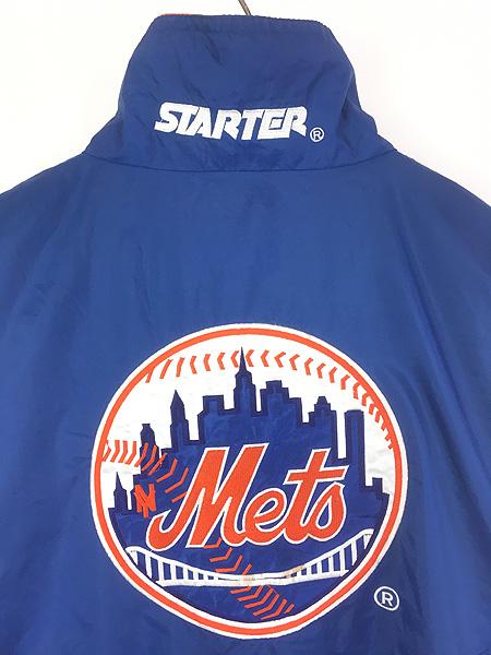 古着 90s STARTER MLB New York Mets メッツ ナイロン ジャケット L
