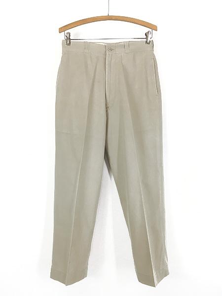 古着 60s 米軍 US ARMY 「Type-1 Class-2」 ミリタリー ポリ コットン ツイル チノ パンツ チノパン ストレート W28 L28