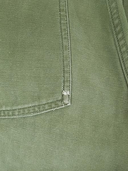 古着 60s 米軍 US ARMY 「初期」 8.5oz コットンサテン ミリタリー ベイカー パンツ ストレート M