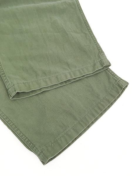 古着 60s 米軍 US ARMY 「初期」 8.5oz コットンサテン ミリタリー ベイカー パンツ ストレート M