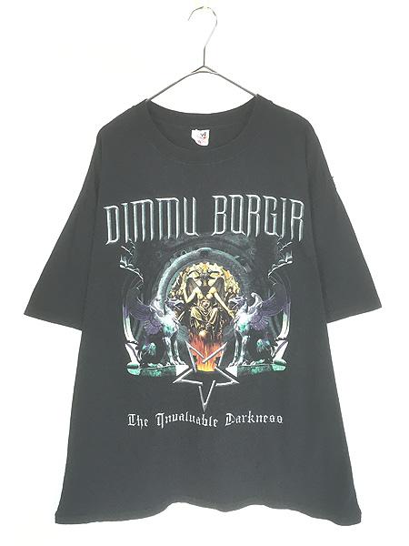 古着 00s DIMMU BORGIR 「The Invaluable Darkness」 ツアー ブラック メタル ロック バンド Tシャツ 2X