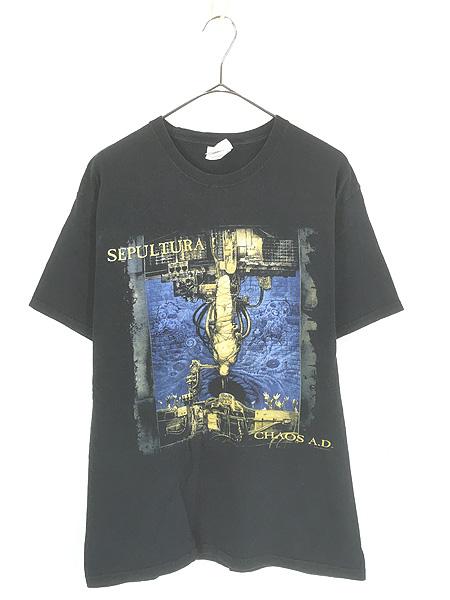 古着 00s SEPULTURA 「Chaos A.D.」 スラッシュ ヘヴィ メタル ロック バンド Tシャツ M