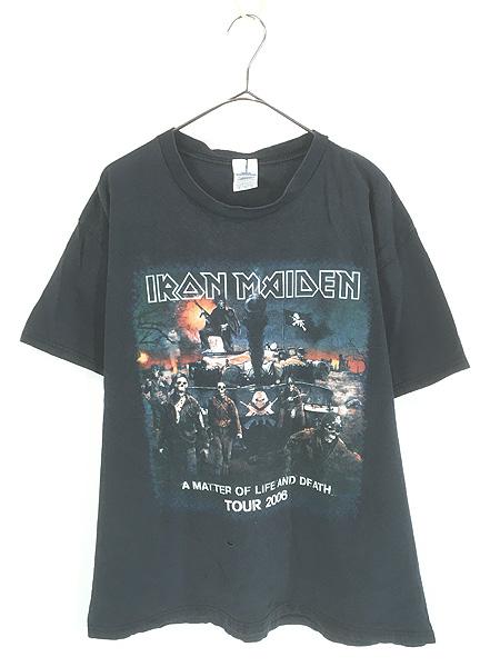 古着 00s IRON MAIDEN × Bullet for My Valentine 「A Matter of Life and Death」 豪華 ツアー ヘヴィ メタル ロック バンド Ｔシャツ