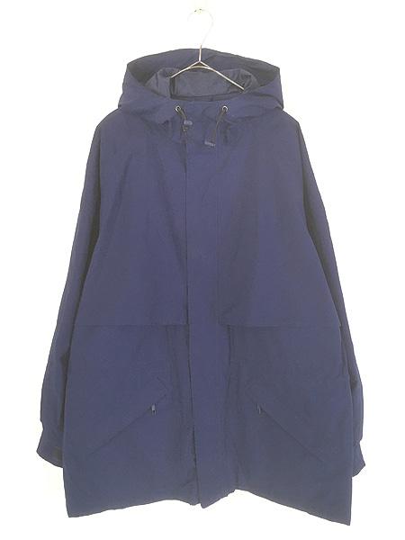 古着 90s Eddie Bauer 「GORE-TEX」 オールシーズン ゴア パーカー フーデッド コート ネイビー XL