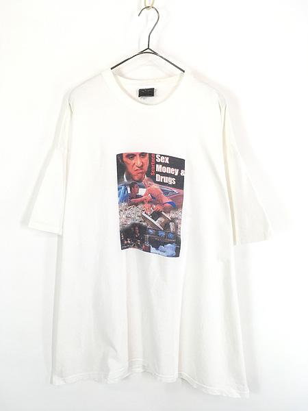 古着 00s SCARFACE 「Sex Money & Drugs」 アル パチーノ フォト 映画 ムービー Tシャツ 2XL