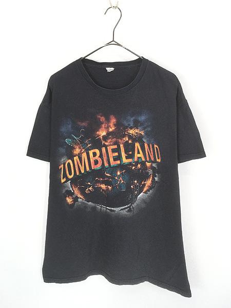 古着 00s Columbia Pictures 「ZOMBIELAND」 ゾンビ パニック 映画 ムービー Tシャツ XL