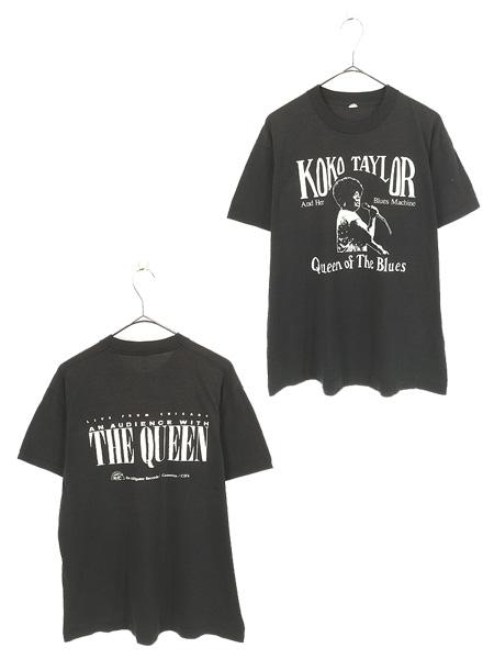 古着 80s USA製 Koko Taylor 「Live From Chicago - An Audience With The Queen」 ジャズ ブルース Tシャツ XL