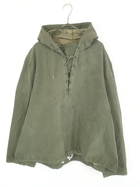 古着 40s 米軍 USN N-2 WET WEATHER PARKA ミリタリー ゴム引き
