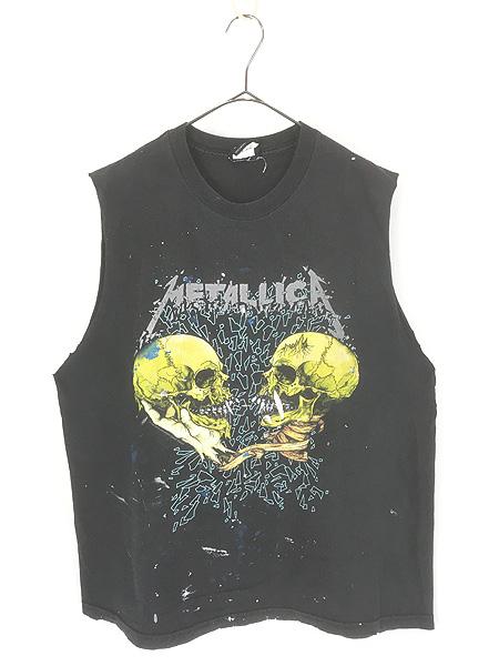 古着 90s LLICA × Pushead 「I'm Inside I'm You」 ヘヴィ メタル ロック バンド カットオフ ノースリーブ Ｔシャツ XL