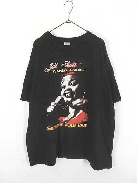 レディース 古着 00s Jill Scott 「Words & Sounds Summer 2001 Tour」 ツアー ジャズ R&B シンガー ミュージック Tシャツ XXL