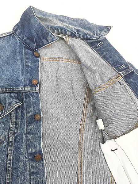 レディース 古着 80s USA製 Levi's 70506 「FASTER PUSSYCAT」 ハード ロック バンド ハンド ペイント デニム ジャケット Gジャン XL位 古着 レディース 古着 80s USA製 Levi\u0027s 70506-0216 ハンド ポケット付 濃紺