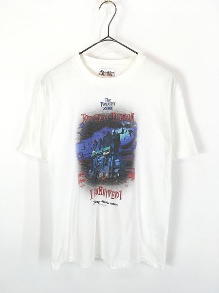 レディース 古着 90s Disney The Twilight Zone 「Tower of Terror」 タワー オブ テラー アトラクション Tシャツ L 古着