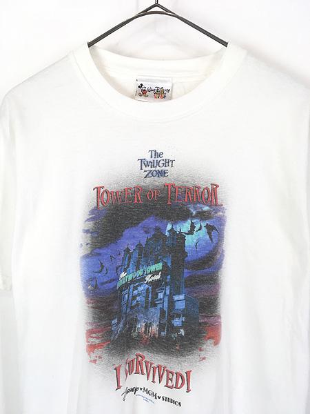 Disney VINTAGE◇90s/USA製/TOWER OF TERROR/Tシャツ/XL/コットン