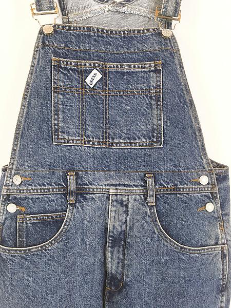 GUESS デニムブルー オーバーオール　サロペット　ビンテージ GUESS デニムブルー オーバーオール サロペット ビンテージ