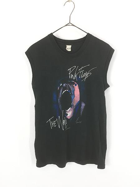 レディース 古着 80s USA製 pink floyd 「THE WALL」 プログレ ロック バンド ムービー ノースリーブ Tシャツ タンクトップ S 古着