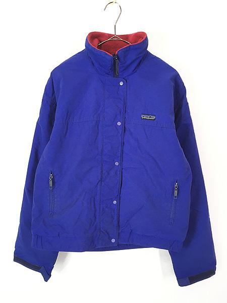レディース 古着 80s USA製 Patagonia 三角タグ シェルド シンチラ シェル ジャケット L位 古着