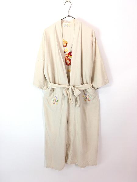 レディース 古着 60-70s Health ドラゴン 龍 ハンド 刺しゅう 100