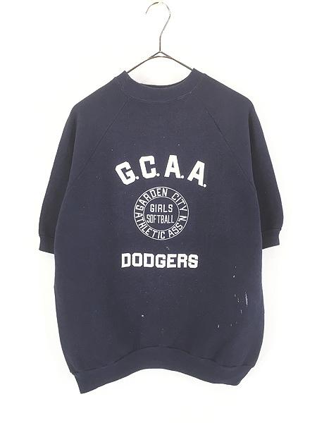 レディース 古着 60s USA製 Russell 「G.C.A.A DODGERS」 半袖 ヴィンテージ スウェット トレーナー L