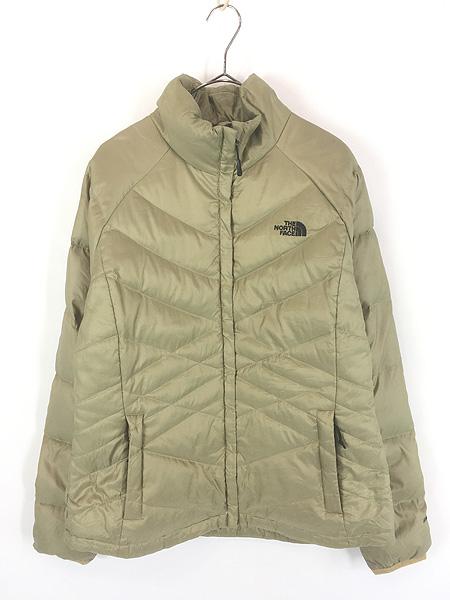 レディース 古着 TNF The North Face 550 フィルパワー メタリック ゴールド キルティング ダウン ジャケット L