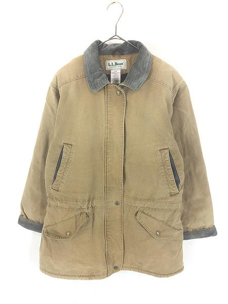 レディース 古着 80s USA製 LL Bean 裏地ボア ダック ハンティング カバーオール ジャケット S