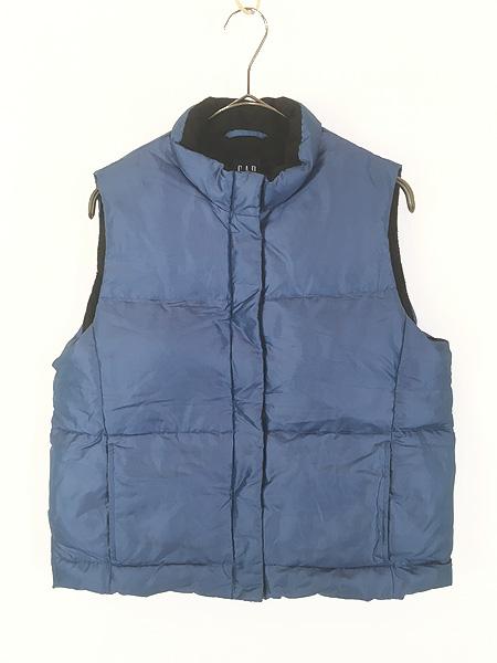 レディース 古着 00s GAP 裏地 フリース ナイロン シェル ダウン ベスト M