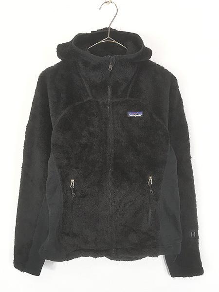 レディース 古着 00s Patagonia R4 レギュレーター ウィンドブロック フリース パーカー ジャケット 黒 S