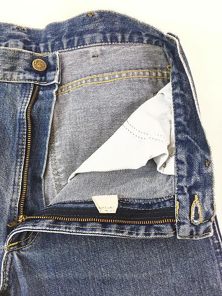 古着 90s USA製 Lee 203-0745 サイド ダブル ブルー デニム パンツ