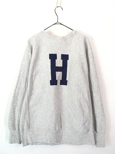 古着 90s USA製 Champion Reverse Weave HOLDERNESS 「H」 BIG