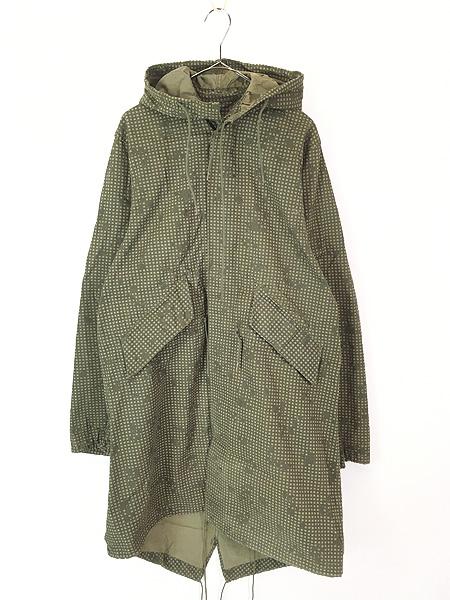 古着 80s 米軍 デザート ナイト カモ 迷彩 モッズ パーカー コート フィッシュテール S ミント!!