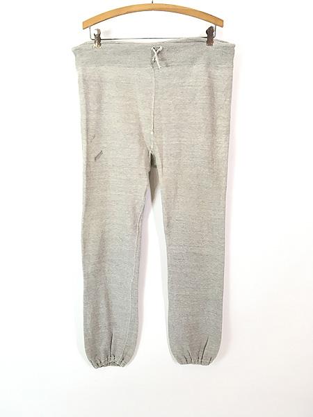 古着 60s Sears 無地 ソリッド 2tone 霜降り ヴィンテージ スウェット パンツ M