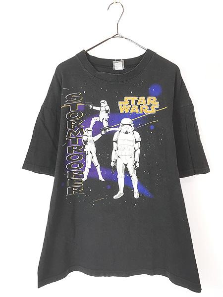 古着 90s USA製 STAR WARS Stormtrooper スターウォーズ ストームトルーパー ムービー Tシャツ XL位 古着