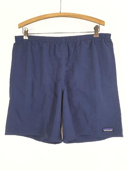 古着 21 Patagonia 無地 ソリッド バギーズ ロング ショーツ ショート パンツ 青 L 古着
