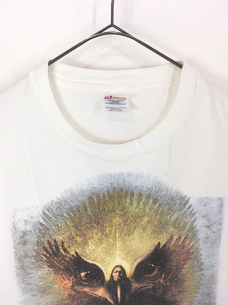 古着 90s USA製 Morrison Kincannon 「To See One Angel Fly」 サイケ ロック ジャケット デザイン プリント Tシャツ XL 古着 古着 90s USA製 Morrison Kincannon 「To See One Angel Fly」 サイケ