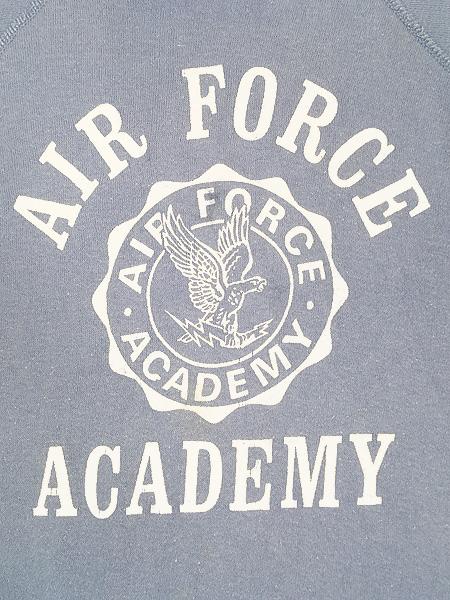 60s〜70s air force academy フロッキー　ヴィンテージ 60's U.S.AIR FORCE ACADEMY フロッキープリント スウェット
