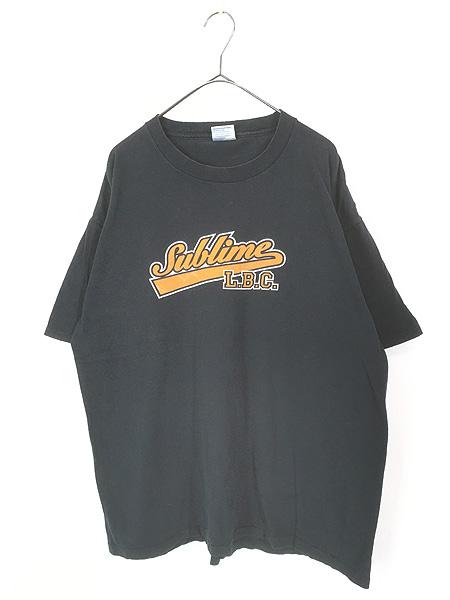 古着 90s Sublime L.B.C. ロゴ レゲエ スカ パンク ロック バンド Tシャツ XL
