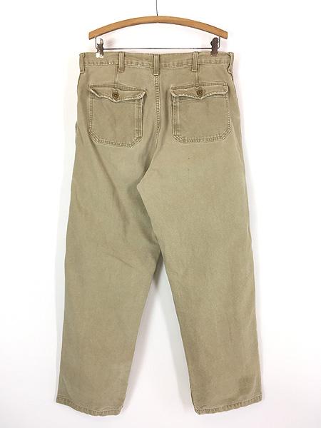 古着 90s USA製 Abercrombie&Fitch ブラウン ダック パチポケ ベイカー パンツ ストレート W34 L31 古着 90s USA製 Abercrombie&Fitch ブラウン ダック パチポケ ベイカー