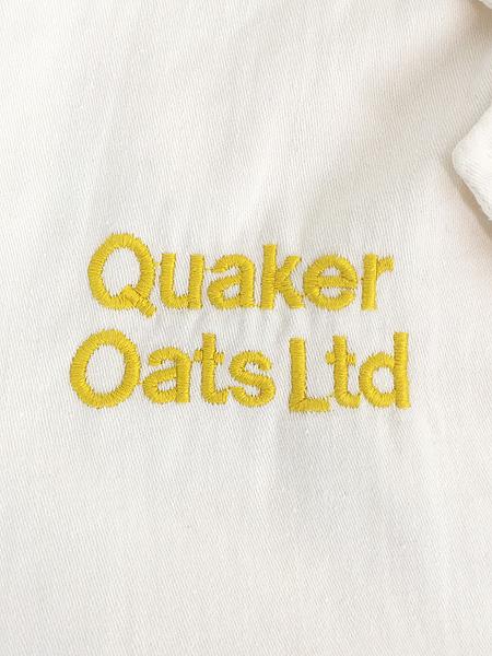 古着 70s 英国製 Bastion Brand 「Quaker Oats Ltd」 コットンサテン