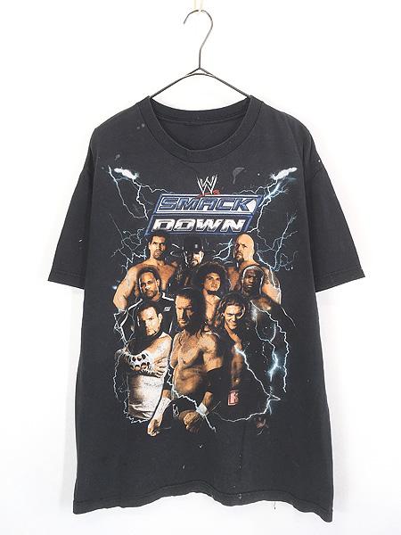 古着 00s WWE 「SMACK DOWN」 マルチ レスラー フォト プロレス