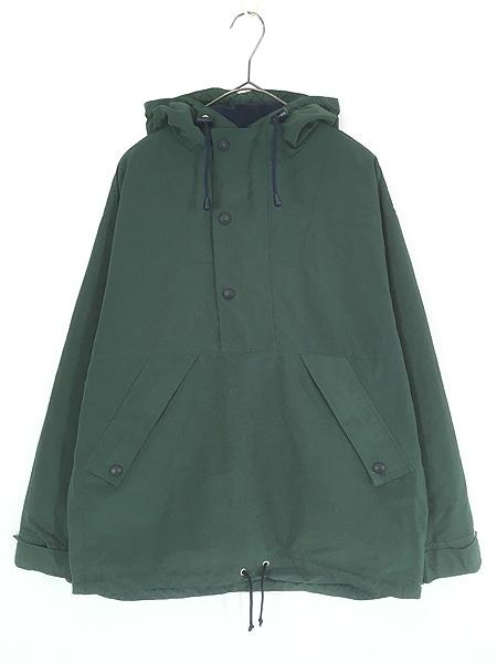 古着 90s GAP フリース ライナー パデッド ハーフジップ ナイロン アノラック パーカー ジャケット L