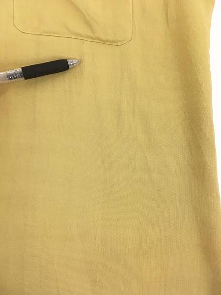 古着 60s USA製 LAS VEGAS by Cowboy Joe フローラル ステッチ 開襟