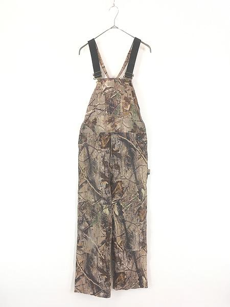 古着 10s Carhartt ap リアルツリー カモ ダック Wニー ワーク オーバーオール W34 L28