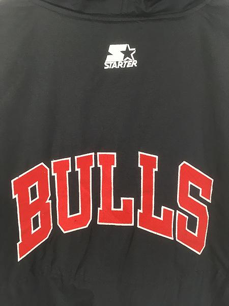 古着 90s STARTER NBA Chicago BULLS ブルズ パデット ナイロン