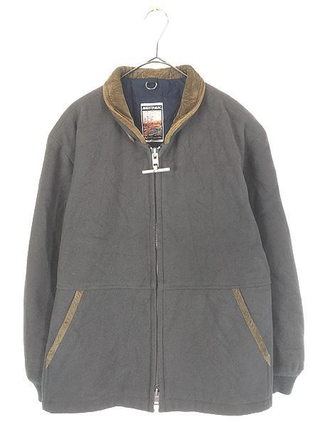 古着 70s USA製 Mighty Mac 「マイティージップ」 チンスト 3M Thinsulate パデッド ウール ジャケット 40 ミント!!