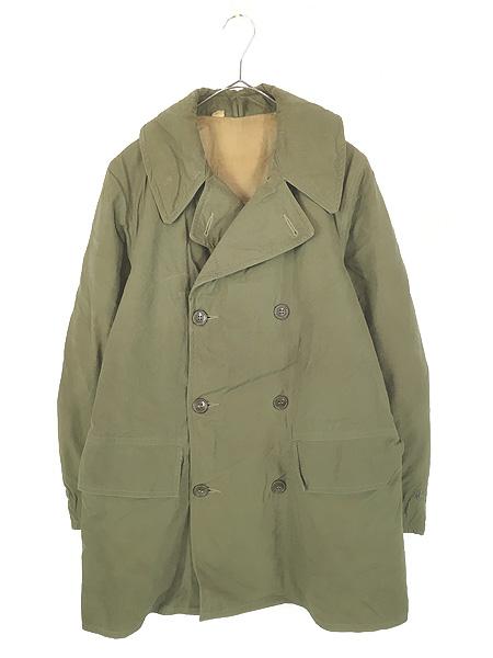 古着 40s 米軍 US ARMY M-1943 コットンンポプリン ダブルブレスト マッキーノ ジープ コート 38