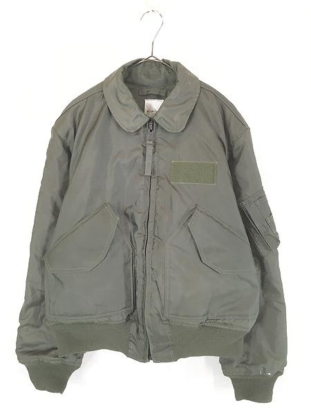 古着 90s 米軍 USAF CWU 45/P ミリタリー パデッド アラミド フライト ジャケット M