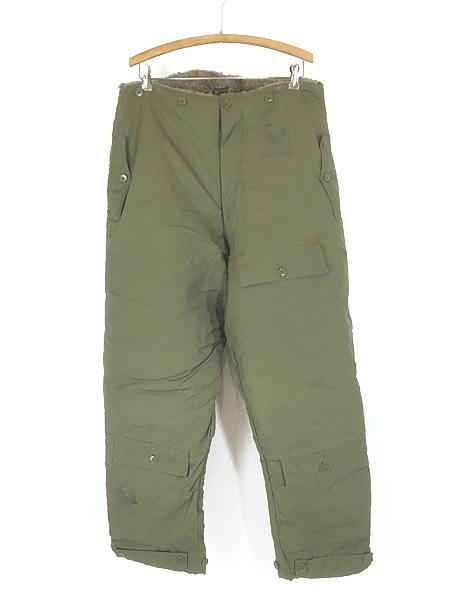 古着 40s 米軍 USAAF Type B-11 ミリタリー アルパカ ライナー 防寒 フライト オーバー パンツ 38 ミント!!