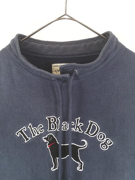 古着 「Black Dog」 ワンちゃん リバース タイプ スタンドカラー